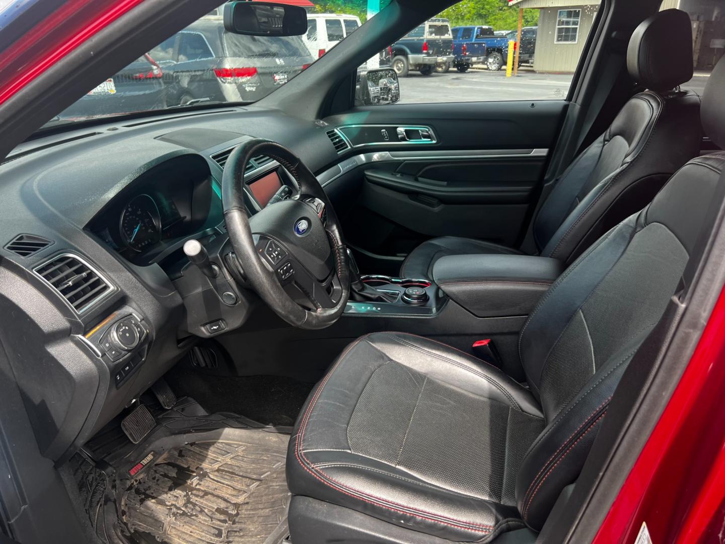 2016 Red /BLACK Ford Explorer Sport 4WD (1FM5K8GT0GG) with an 3.5L V6 DOHC 24V TWIN TURBO engine, 6-Speed Automatic transmission, located at 547 E. Main St., Orwell, OH, 44076, (440) 437-5893, 41.535435, -80.847855 - This 2016 Ford Explorer Sport 4WD is a high-performance SUV that combines power, luxury, and advanced technology. It features a potent 3.5-liter Twin Turbo EcoBoost V6 engine producing 365 horsepower, paired with a 6-speed automatic transmission. This powertrain allows for impressive acceleration, r - Photo#20