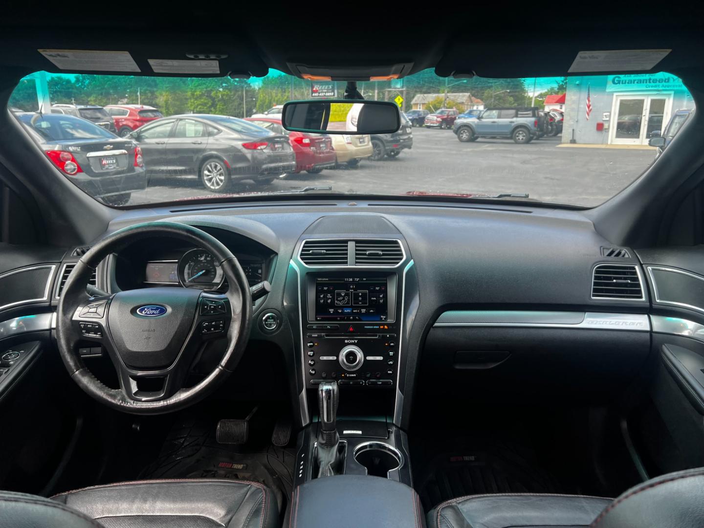 2016 Red /BLACK Ford Explorer Sport 4WD (1FM5K8GT0GG) with an 3.5L V6 DOHC 24V TWIN TURBO engine, 6-Speed Automatic transmission, located at 547 E. Main St., Orwell, OH, 44076, (440) 437-5893, 41.535435, -80.847855 - This 2016 Ford Explorer Sport 4WD is a high-performance SUV that combines power, luxury, and advanced technology. It features a potent 3.5-liter Twin Turbo EcoBoost V6 engine producing 365 horsepower, paired with a 6-speed automatic transmission. This powertrain allows for impressive acceleration, r - Photo#44