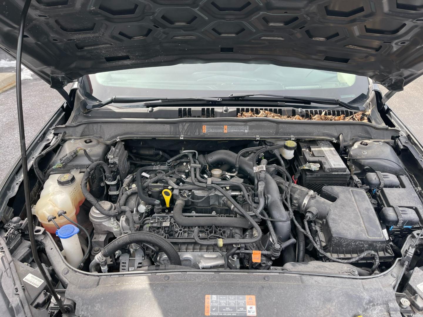 2019 Gray /Black Ford Fusion SEL (3FA6P0CD5KR) with an 1.5L I4 DOHC 16V TURBO engine, 6A transmission, located at 547 E. Main St., Orwell, OH, 44076, (440) 437-5893, 41.535435, -80.847855 - Photo#15