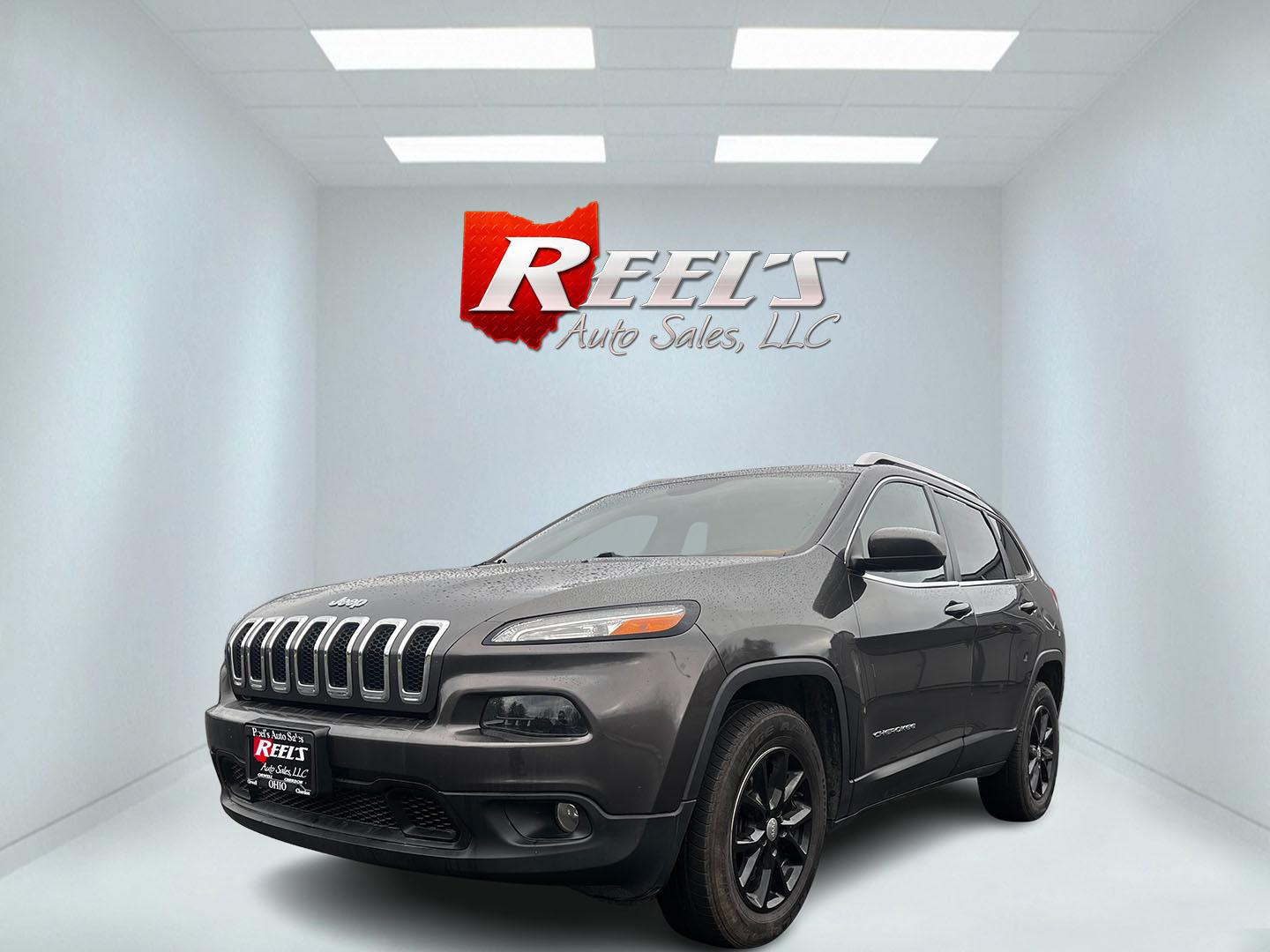 2015 Gray /Black Jeep Cherokee Latitude 4WD (1C4PJMCB0FW) with an 2.4L I4 DOHC 16V engine, 9-Speed Automatic transmission, located at 547 E. Main St., Orwell, OH, 44076, (440) 437-5893, 41.535435, -80.847855 - Photo#0