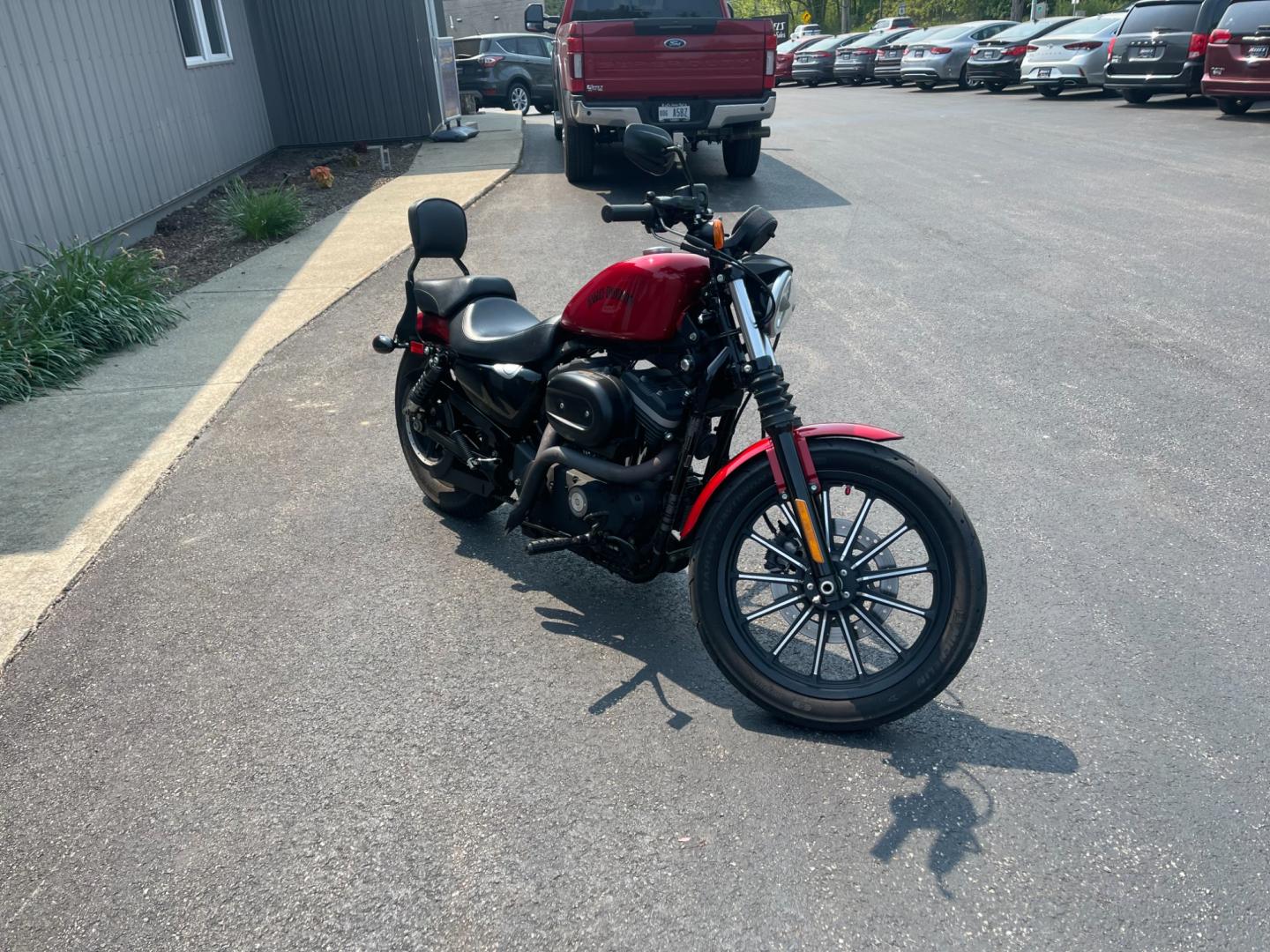 2012 Red /Black Harley-Davidson XL883N XL 883 (1HD4LE214CC) with an 883 CC Twin V engine, 5 Speed Manual transmission, located at 11115 Chardon Rd. , Chardon, OH, 44024, (440) 214-9705, 41.580246, -81.241943 - Photo#1