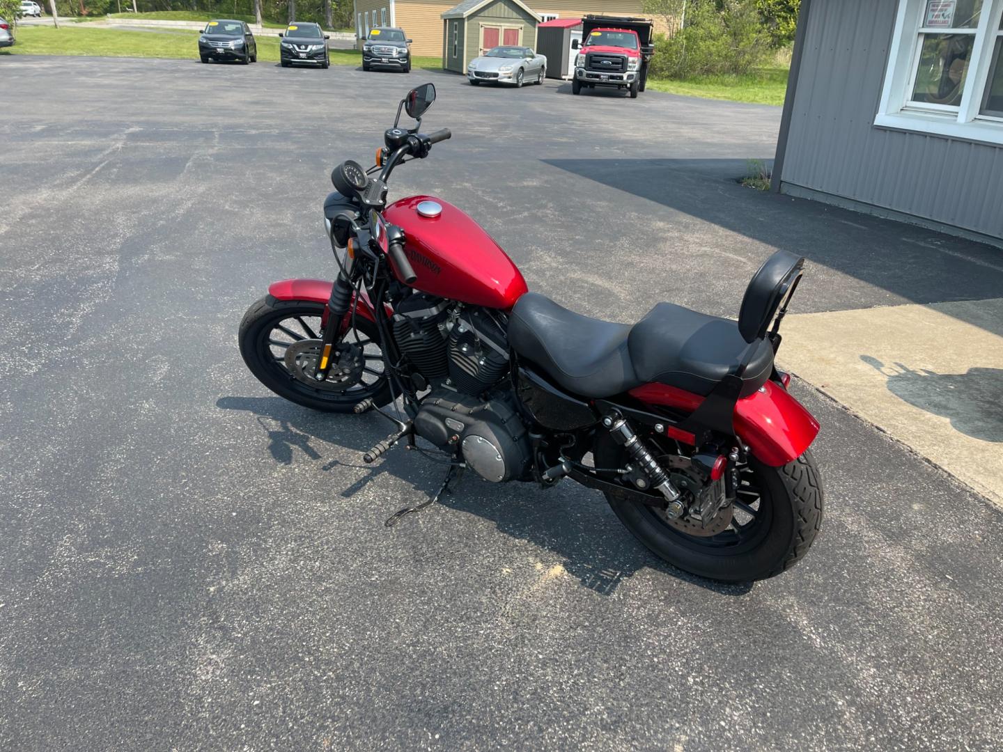 2012 Red /Black Harley-Davidson XL883N XL 883 (1HD4LE214CC) with an 883 CC Twin V engine, 5 Speed Manual transmission, located at 11115 Chardon Rd. , Chardon, OH, 44024, (440) 214-9705, 41.580246, -81.241943 - Photo#7