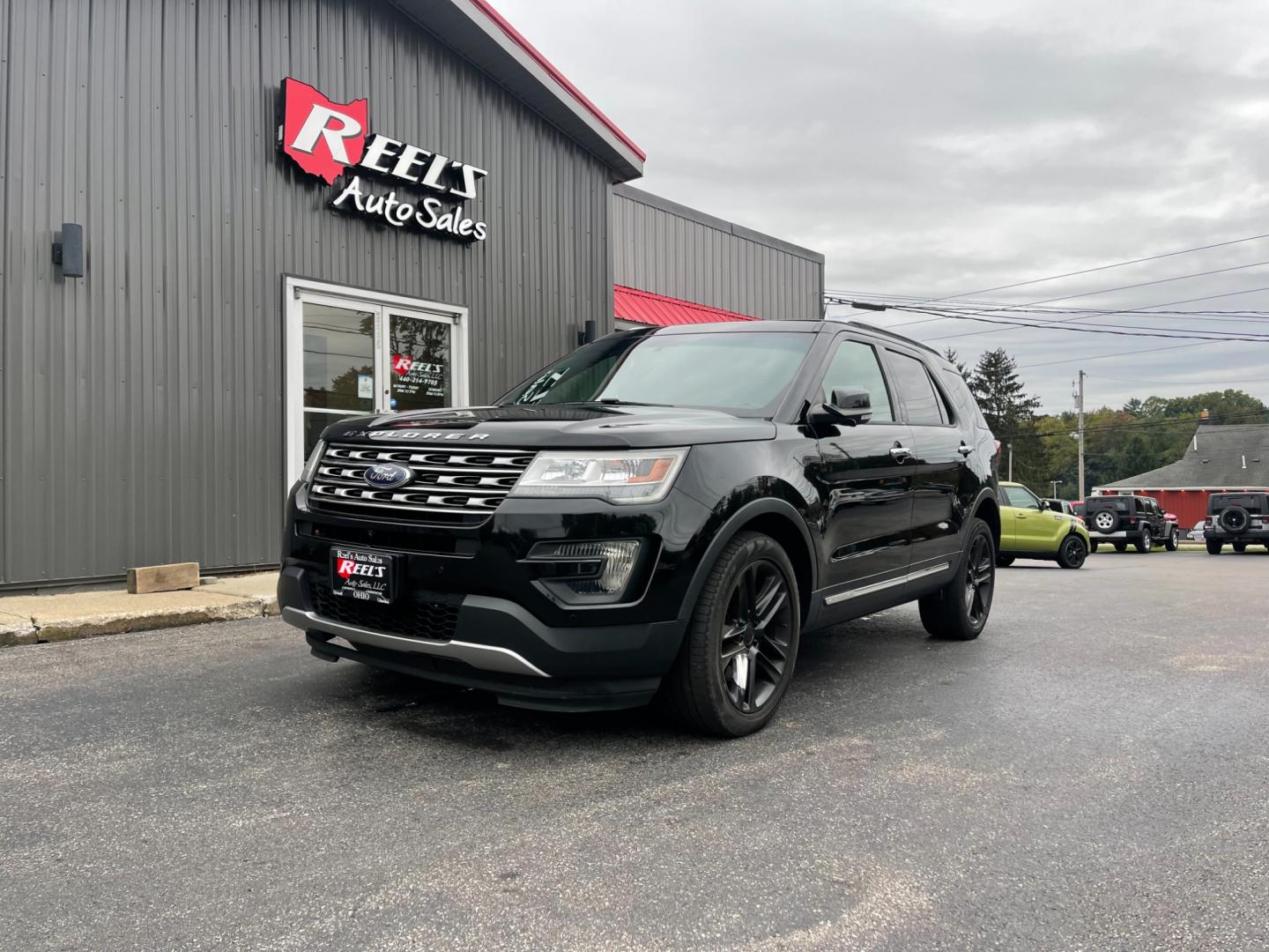 2016 Black /Brown Ford Explorer Limited 4WD (1FM5K8FH8GG) with an 2.3L I4 DOHC 16V Turbo engine, 6-Speed Automatic transmission, located at 11115 Chardon Rd. , Chardon, OH, 44024, (440) 214-9705, 41.580246, -81.241943 - Photo#0