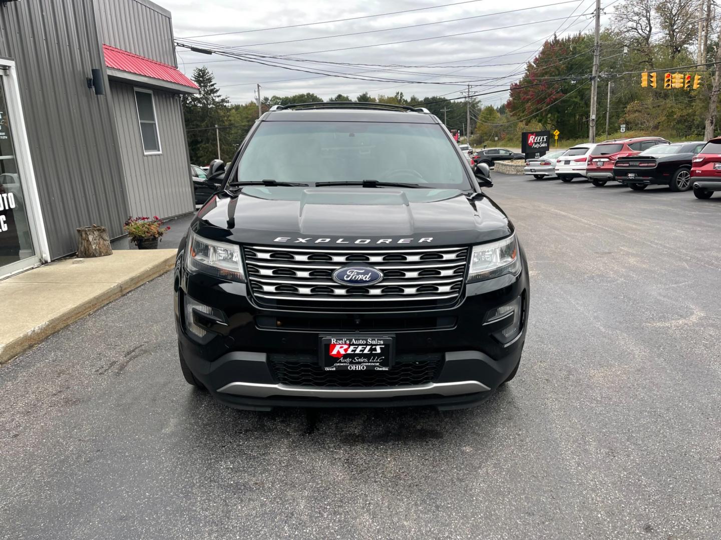 2016 Black /Brown Ford Explorer Limited 4WD (1FM5K8FH8GG) with an 2.3L I4 DOHC 16V Turbo engine, 6-Speed Automatic transmission, located at 11115 Chardon Rd. , Chardon, OH, 44024, (440) 214-9705, 41.580246, -81.241943 - Photo#1