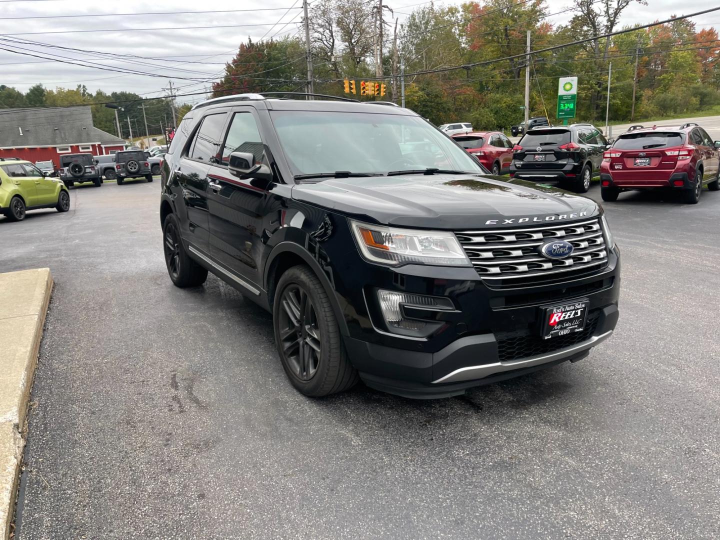 2016 Black /Brown Ford Explorer Limited 4WD (1FM5K8FH8GG) with an 2.3L I4 DOHC 16V Turbo engine, 6-Speed Automatic transmission, located at 11115 Chardon Rd. , Chardon, OH, 44024, (440) 214-9705, 41.580246, -81.241943 - Photo#2