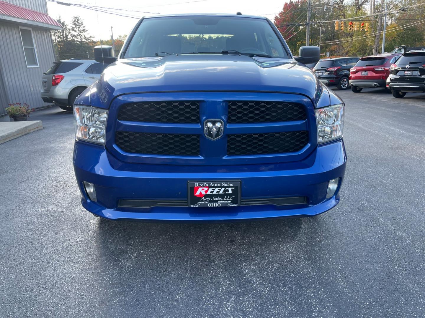 2018 Blue /Black RAM 1500 Express Crew Cab SWB 4WD (3C6RR7KG3JG) with an 3.6L V6 DOHC 24V FFV engine, 8A transmission, located at 547 E. Main St., Orwell, OH, 44076, (440) 437-5893, 41.535435, -80.847855 - Photo#1