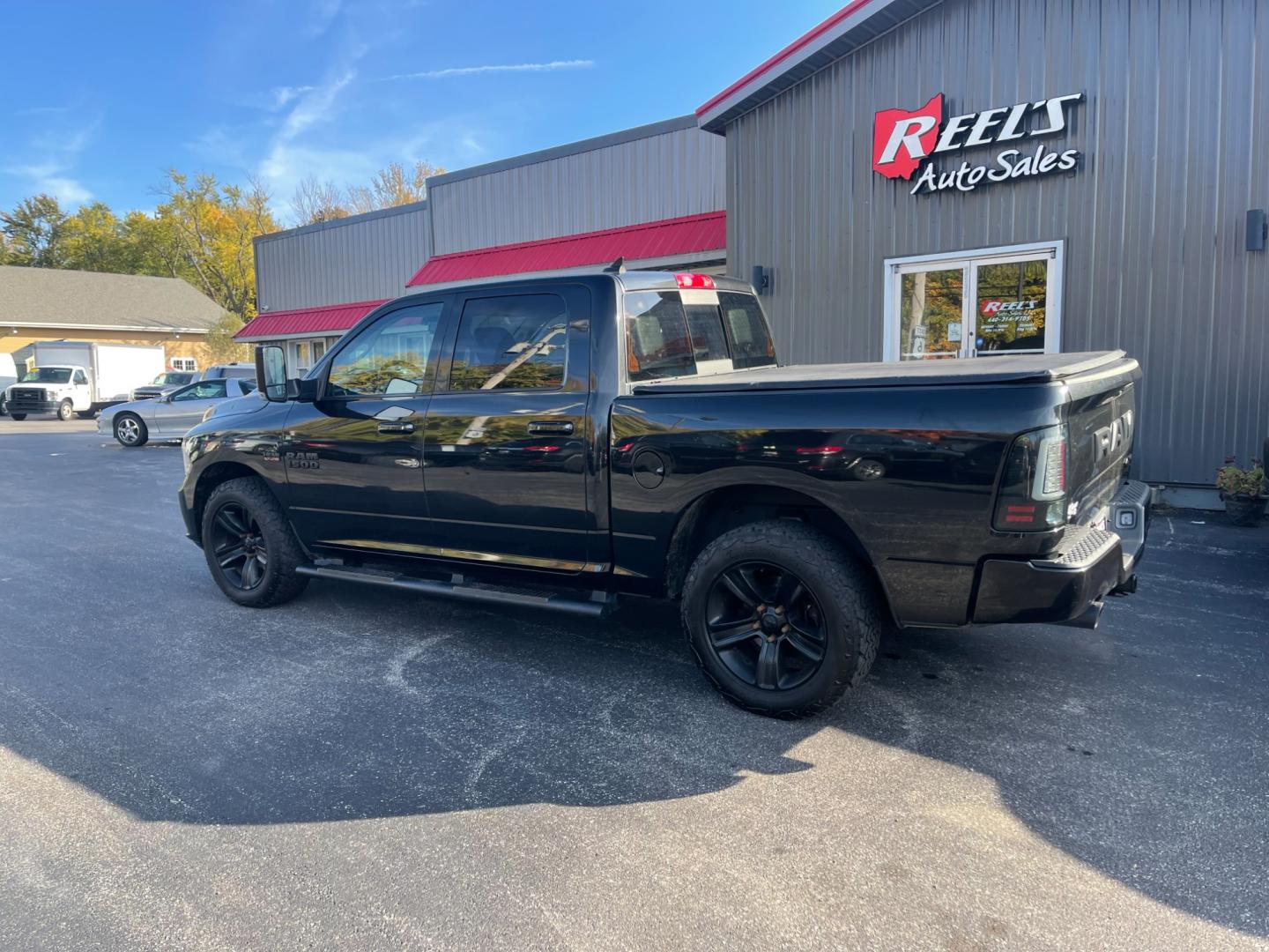 2017 Black /Black RAM 1500 Night Edition Crew Cab SWB 4WD (1C6RR7MT2HS) with an 5.7L V8 OHV 16V engine, 8A transmission, located at 547 E. Main St., Orwell, OH, 44076, (440) 437-5893, 41.535435, -80.847855 - Photo#14