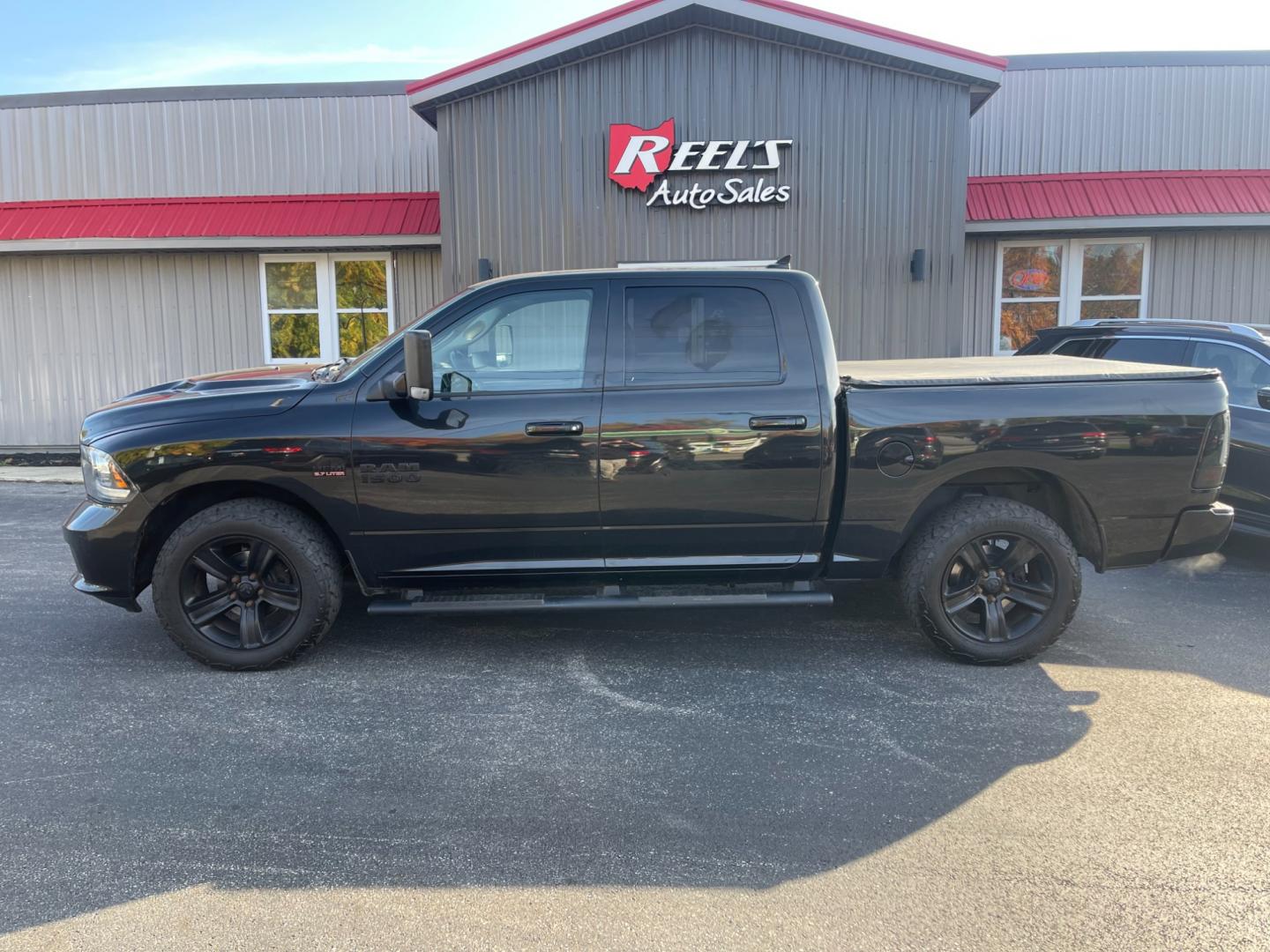 2017 Black /Black RAM 1500 Night Edition Crew Cab SWB 4WD (1C6RR7MT2HS) with an 5.7L V8 OHV 16V engine, 8A transmission, located at 547 E. Main St., Orwell, OH, 44076, (440) 437-5893, 41.535435, -80.847855 - Photo#16