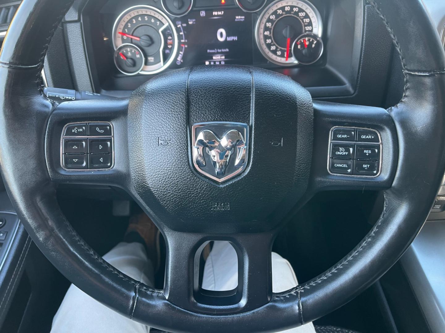 2017 Black /Black RAM 1500 Night Edition Crew Cab SWB 4WD (1C6RR7MT2HS) with an 5.7L V8 OHV 16V engine, 8A transmission, located at 547 E. Main St., Orwell, OH, 44076, (440) 437-5893, 41.535435, -80.847855 - Photo#28