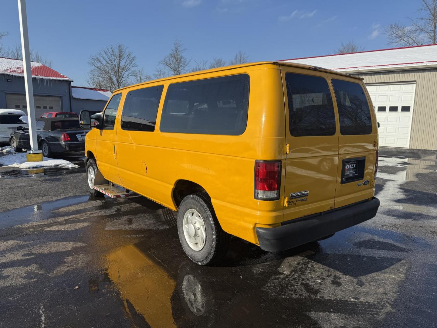 2012 Yellow /Gray Ford E-Series Van E-250 (1FTNE2ELXCD) with an 5.4L V8 SOHC 16V FFV engine, 4-Speed Automatic transmission, located at 11115 Chardon Rd. , Chardon, OH, 44024, (440) 214-9705, 41.580246, -81.241943 - This Fresh Trade 2012 Ford E-250 Passenger Van is a robust vehicle ideal for large group transportation and towing needs. Equipped with a 5.4-liter Triton V8 engine and a 4-speed automatic transmission, it is capable of handling demanding tasks with ease. This van is flex-fuel capable, allowing it t - Photo#19