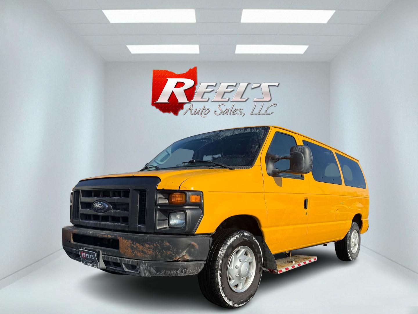 2012 Yellow /Gray Ford E-Series Van E-250 (1FTNE2ELXCD) with an 5.4L V8 SOHC 16V FFV engine, 4-Speed Automatic transmission, located at 11115 Chardon Rd. , Chardon, OH, 44024, (440) 214-9705, 41.580246, -81.241943 - This Fresh Trade 2012 Ford E-250 Passenger Van is a robust vehicle ideal for large group transportation and towing needs. Equipped with a 5.4-liter Triton V8 engine and a 4-speed automatic transmission, it is capable of handling demanding tasks with ease. This van is flex-fuel capable, allowing it t - Photo#0