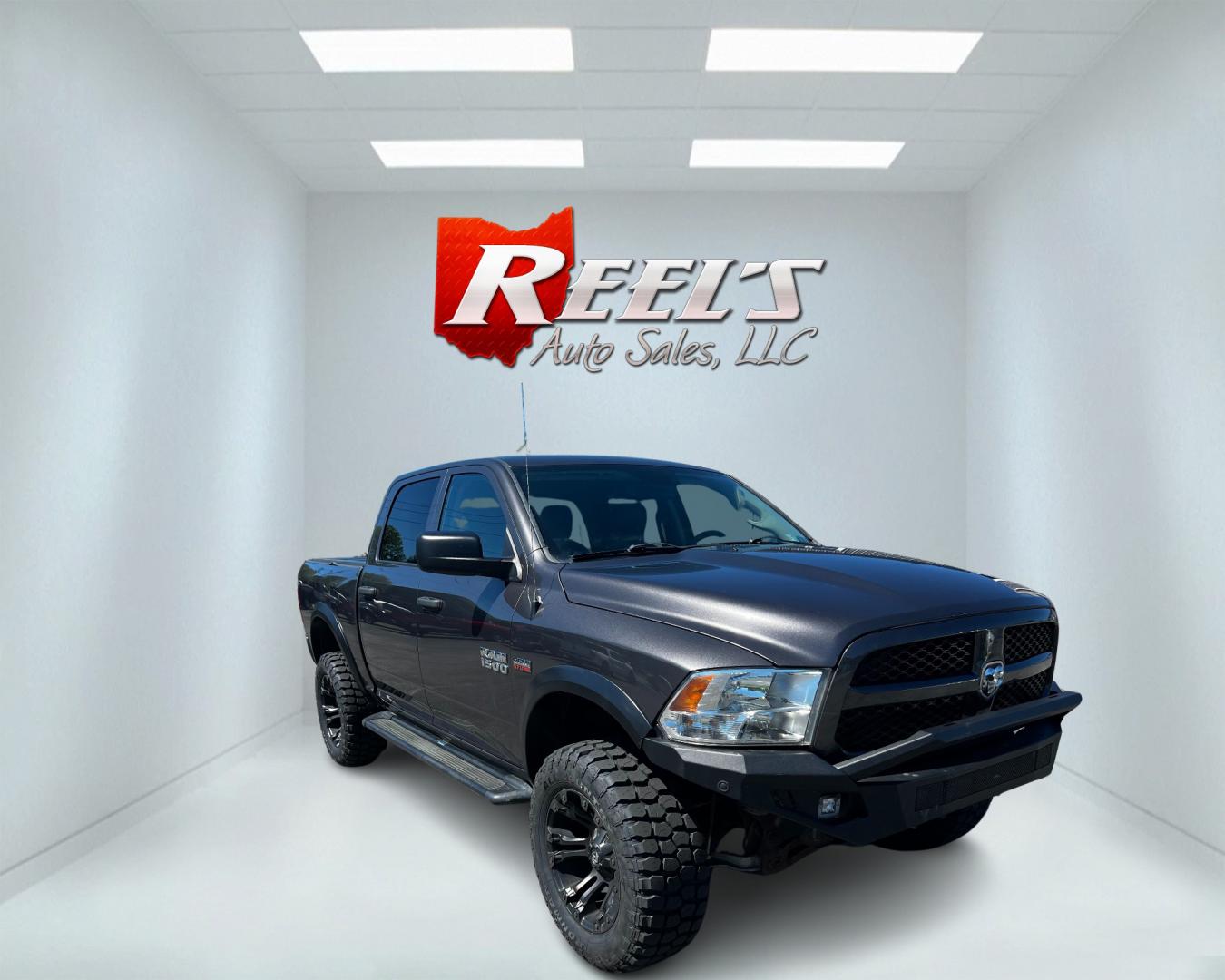 2015 Gray /Gray RAM 1500 Express Crew Cab SWB 4WD (1C6RR7KTXFS) with an 5.7L V8 OHV 16V engine, 8-Speed Automatic transmission, located at 11115 Chardon Rd. , Chardon, OH, 44024, (440) 214-9705, 41.580246, -81.241943 - Photo#2