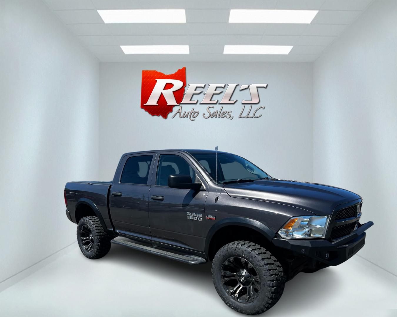 2015 Gray /Gray RAM 1500 Express Crew Cab SWB 4WD (1C6RR7KTXFS) with an 5.7L V8 OHV 16V engine, 8-Speed Automatic transmission, located at 11115 Chardon Rd. , Chardon, OH, 44024, (440) 214-9705, 41.580246, -81.241943 - Photo#3