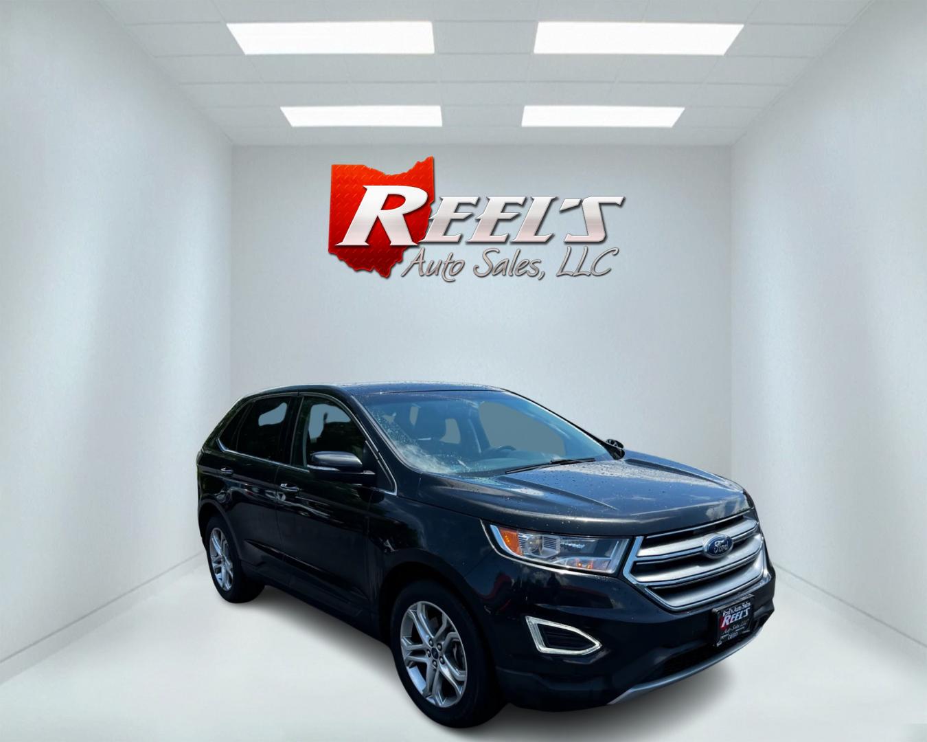 2015 Black /Black Ford Edge Titanium AWD (2FMTK4K96FB) with an 2.0L I4 DOHC 16V Turbo engine, 6-Speed Automatic transmission, located at 547 E. Main St., Orwell, OH, 44076, (440) 437-5893, 41.535435, -80.847855 - Photo#2