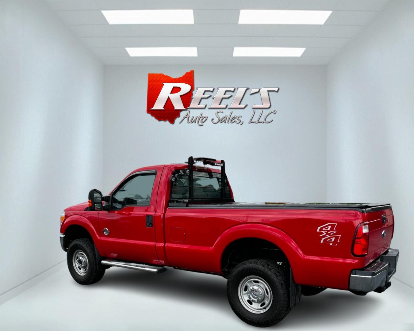 2015 Red /Gray Ford F-350 SD XL 4WD (1FTRF3BT0FE) with an 6.7L V8 OHV 16V DIESEL engine, 6-Speed Automatic transmission, located at 11115 Chardon Rd. , Chardon, OH, 44024, (440) 214-9705, 41.580246, -81.241943 - This 2015 Ford F-350 XL Reg Cab is a heavy-duty pickup truck that features a 6.7L Power Stroke V8 Bio Diesel capable engine, producing 440 horsepower and 860 lb-ft of torque. The truck has a 3.55 gearing system and is equipped with a locking rear differential for added traction. The exterior feature - Photo#8