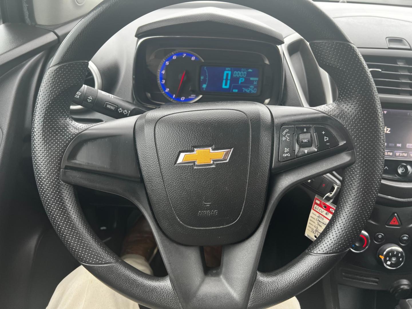 2016 Blue /Black Chevrolet Trax LS FWD (KL7CJKSB0GB) with an 1.4L I4 DOHC 16V TURBO engine, 6 Speed Automatic transmission, located at 547 E. Main St., Orwell, OH, 44076, (440) 437-5893, 41.535435, -80.847855 - Photo#21