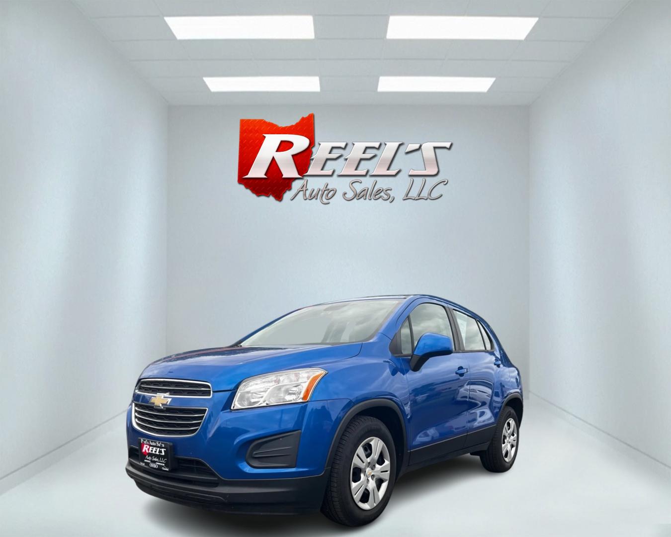 2016 Blue /Black Chevrolet Trax LS FWD (KL7CJKSB0GB) with an 1.4L I4 DOHC 16V TURBO engine, 6 Speed Automatic transmission, located at 547 E. Main St., Orwell, OH, 44076, (440) 437-5893, 41.535435, -80.847855 - Photo#0