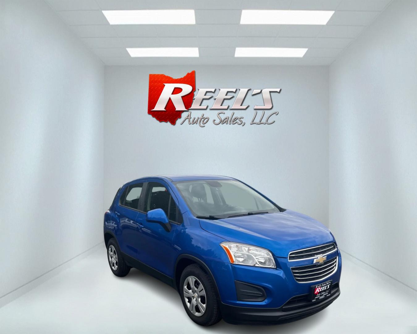 2016 Blue /Black Chevrolet Trax LS FWD (KL7CJKSB0GB) with an 1.4L I4 DOHC 16V TURBO engine, 6 Speed Automatic transmission, located at 547 E. Main St., Orwell, OH, 44076, (440) 437-5893, 41.535435, -80.847855 - Photo#2