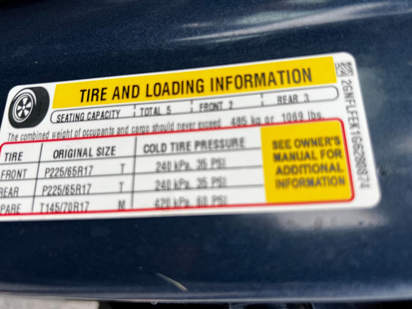 2016 Blue /Black Chevrolet Equinox LT AWD (2GNFLFEK1G6) with an 2.4L I4 DOHC 24V engine, 6 Speed Automatic transmission, located at 547 E. Main St., Orwell, OH, 44076, (440) 437-5893, 41.535435, -80.847855 - Photo#20