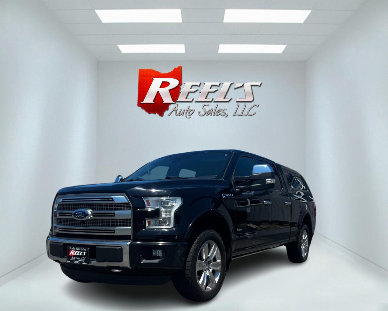 2016 Black /Brown Ford F-150 Platinum 701A SuperCrew 6.5-ft. Bed 4WD (1FTFW1EG4GF) with an 3.5 V6 TWIN TURBO engine, 6 Speed Auto transmission, located at 11115 Chardon Rd. , Chardon, OH, 44024, (440) 214-9705, 41.580246, -81.241943 - This 2016 Ford F-150 Platinum Crew Cab is a highly versatile and luxurious truck, equipped with a 3.5L Twin Turbo EcoBoost engine, a 6-speed automatic transmission, and featuring Tow Haul Mode and Sport Mode. It offers various high-end amenities such as a power panoramic moonroof, heated and cooled - Photo#0