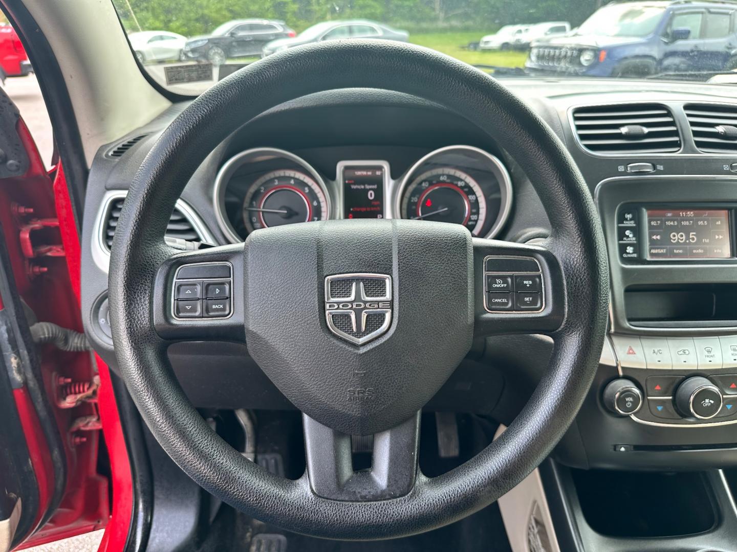 2013 Red /Tan Dodge Journey SXT (3C4PDCBG6DT) with an 3.6L V6 DOHC 24V engine, 6-Speed Automatic transmission, located at 11115 Chardon Rd. , Chardon, OH, 44024, (440) 214-9705, 41.580246, -81.241943 - This 2013 Dodge Journey SXT FWD with a 3.6 Pentastar V6 engine and 6-speed automatic transmission offers a solid blend of performance and practicality. Designed to accommodate seven passengers, it features tri-zone manual climate control to ensure comfort for everyone on board. Key amenities include - Photo#16