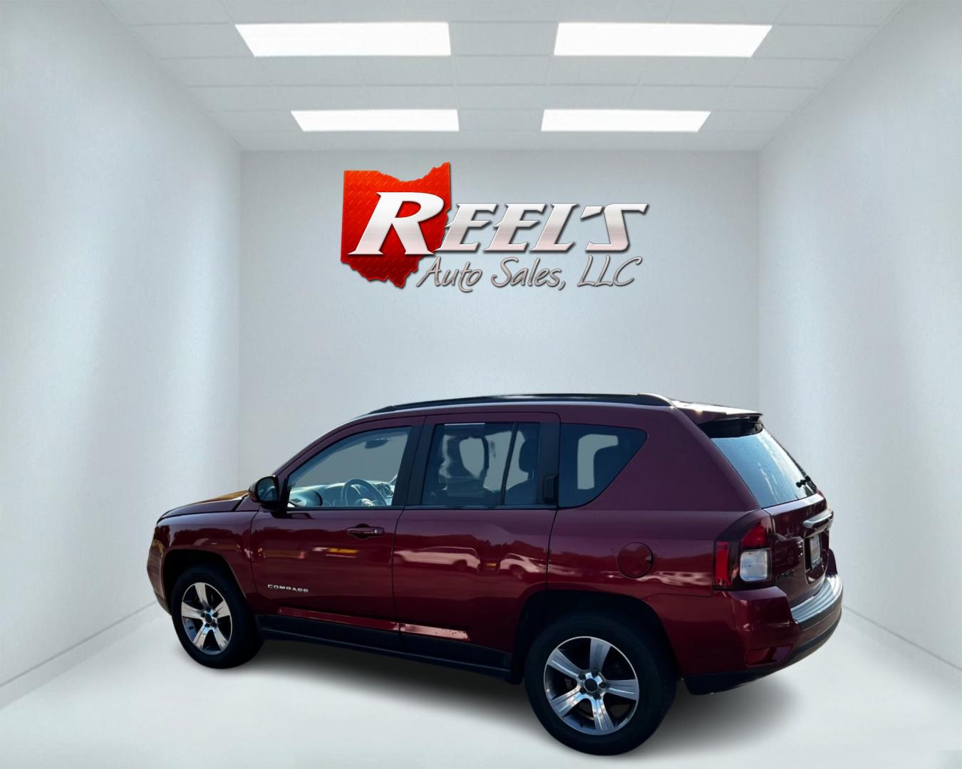 2017 Red /Black Jeep Compass High Altitude 4WD (1C4NJDEB0HD) with an 2.4L I4 DOHC 16V engine, 6A transmission, located at 11115 Chardon Rd. , Chardon, OH, 44024, (440) 214-9705, 41.580246, -81.241943 - Photo#7