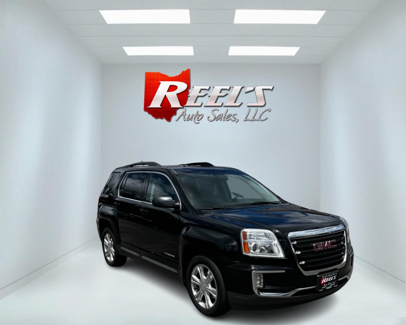 2016 Blue /Black GMC Terrain SLE2 AWD (2GKFLTE37G6) with an 3.6L V6 DOHC 24V engine, 6A transmission, located at 11115 Chardon Rd. , Chardon, OH, 44024, (440) 214-9705, 41.580246, -81.241943 - Photo#2