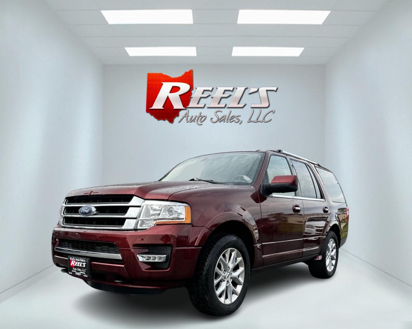 2017 Red /Tan Ford Expedition Limited 4WD (1FMJU2AT8HE) with an 3.5L V6 DOHC 24V TWIN TURBO engine, 6-Speed Automatic transmission, located at 547 E. Main St., Orwell, OH, 44076, (440) 437-5893, 41.535435, -80.847855 - This 2017 Ford Expedition Limited 4WD is a well-appointed full-size SUV that combines power, luxury, and versatility. It's equipped with a robust 3.5-liter twin-turbo EcoBoost engine paired with a 6-speed automatic transmission, offering impressive performance and a substantial 9,200-pound towing ca - Photo#0