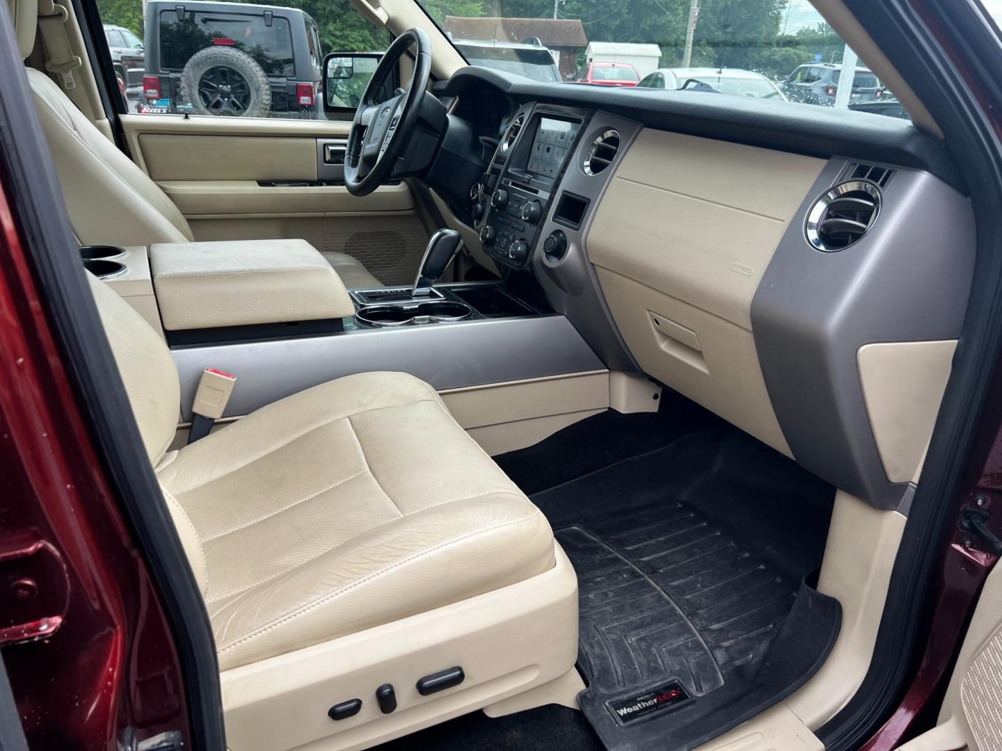 2017 Red /Tan Ford Expedition Limited 4WD (1FMJU2AT8HE) with an 3.5L V6 DOHC 24V TWIN TURBO engine, 6-Speed Automatic transmission, located at 547 E. Main St., Orwell, OH, 44076, (440) 437-5893, 41.535435, -80.847855 - This 2017 Ford Expedition Limited 4WD is a well-appointed full-size SUV that combines power, luxury, and versatility. It's equipped with a robust 3.5-liter twin-turbo EcoBoost engine paired with a 6-speed automatic transmission, offering impressive performance and a substantial 9,200-pound towing ca - Photo#50