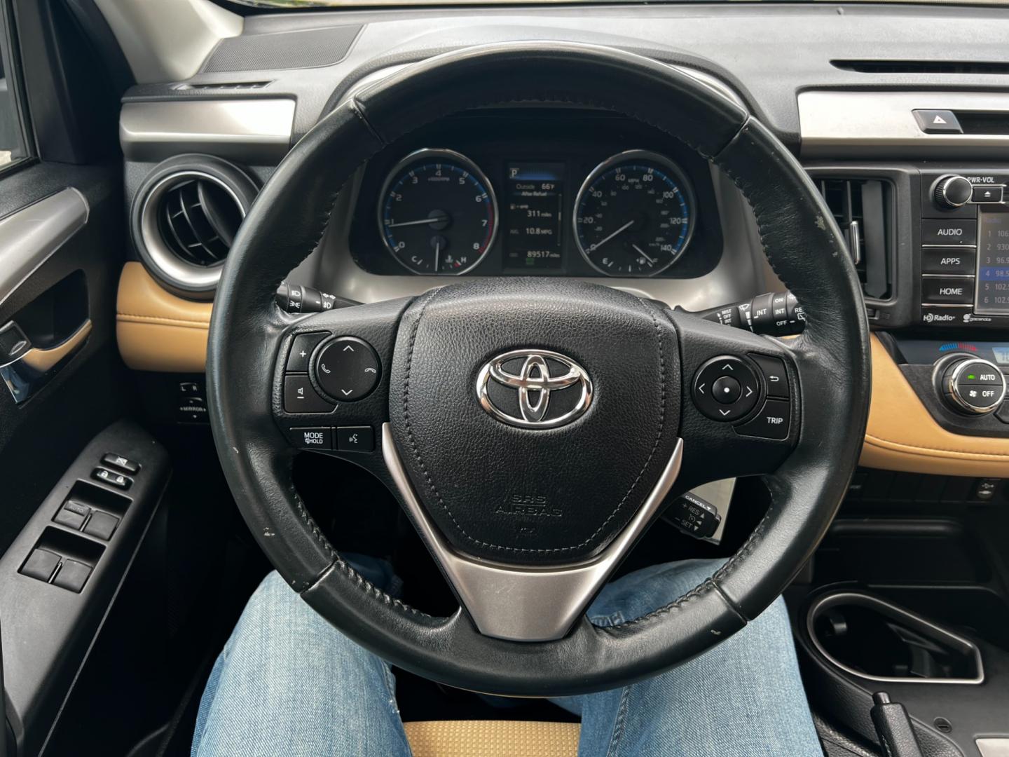 2016 Black /Tan Toyota RAV4 XLE AWD (2T3RFREV5GW) with an 2.5L I4 DOHC 16V engine, 6-Speed Automatic transmission, located at 547 E. Main St., Orwell, OH, 44076, (440) 437-5893, 41.535435, -80.847855 - This 2016 Toyota RAV4 XLE AWD is a practical and well-equipped compact SUV. It features a 2.5-liter 4-cylinder engine paired with a 6-speed automatic transmission, providing reliable performance with all-wheel drive capability. The XLE trim offers a good balance of comfort and features, including du - Photo#25