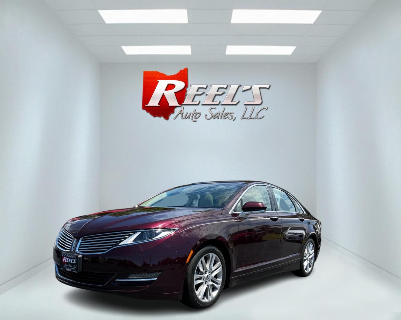 2013 Burgundy /Tan Lincoln MKZ Select AWD (3LN6L2J93DR) with an 2.0L I4 DOHC 16V Turbo engine, 6-Speed Automatic transmission, located at 547 E. Main St., Orwell, OH, 44076, (440) 437-5893, 41.535435, -80.847855 - This 2013 Lincoln MKZ Select AWD is a luxury midsize sedan that offers a blend of performance, comfort, and technology. It's powered by a 2.0-liter EcoBoost engine paired with a 6-speed automatic transmission and all-wheel drive for enhanced handling and traction. The exterior features adaptive LED - Photo#0