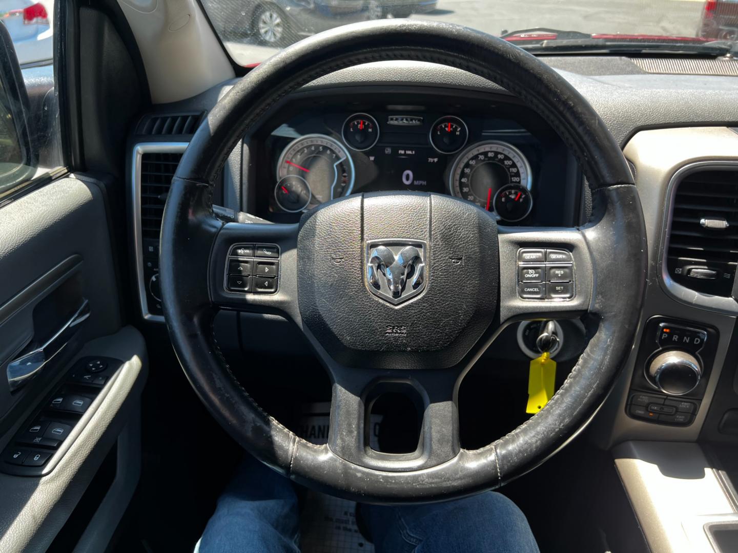 2014 Red /Gray RAM 1500 Big Horn Quad Cab 4WD (1C6RR7GT4ES) with an 5.7L V8 OHV 16V engine, 8-Speed Automatic transmission, located at 547 E. Main St., Orwell, OH, 44076, (440) 437-5893, 41.535435, -80.847855 - Photo#25