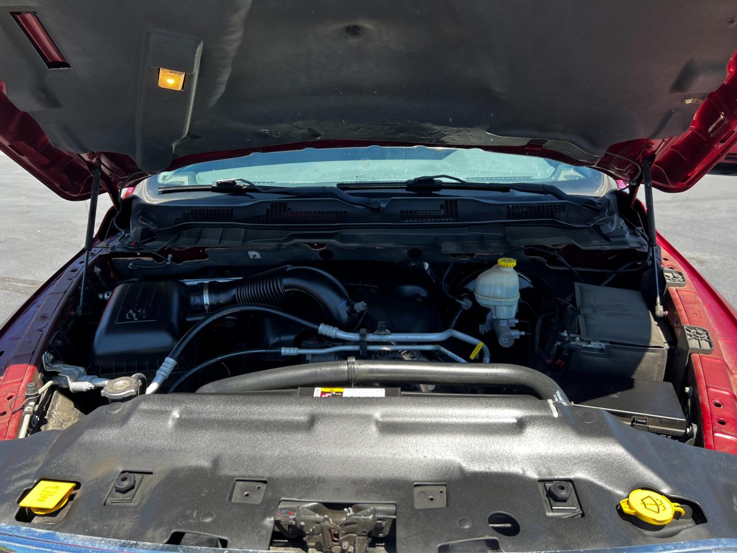 2014 Red /Gray RAM 1500 Big Horn Quad Cab 4WD (1C6RR7GT4ES) with an 5.7L V8 OHV 16V engine, 8-Speed Automatic transmission, located at 547 E. Main St., Orwell, OH, 44076, (440) 437-5893, 41.535435, -80.847855 - Photo#17