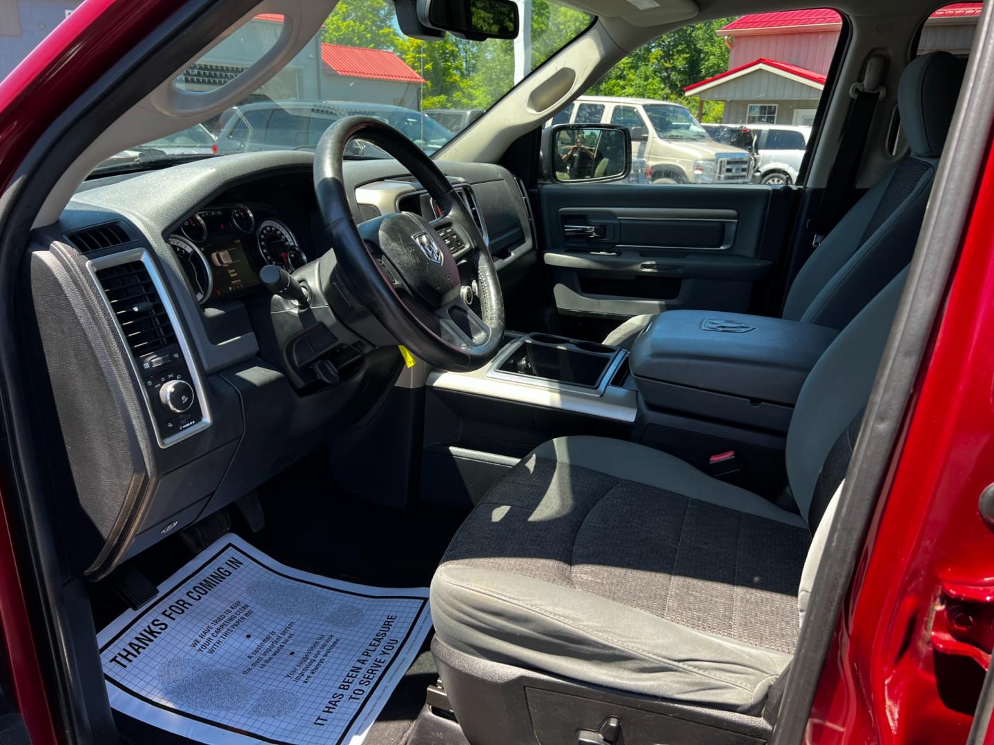 2014 Red /Gray RAM 1500 Big Horn Quad Cab 4WD (1C6RR7GT4ES) with an 5.7L V8 OHV 16V engine, 8-Speed Automatic transmission, located at 547 E. Main St., Orwell, OH, 44076, (440) 437-5893, 41.535435, -80.847855 - Photo#18