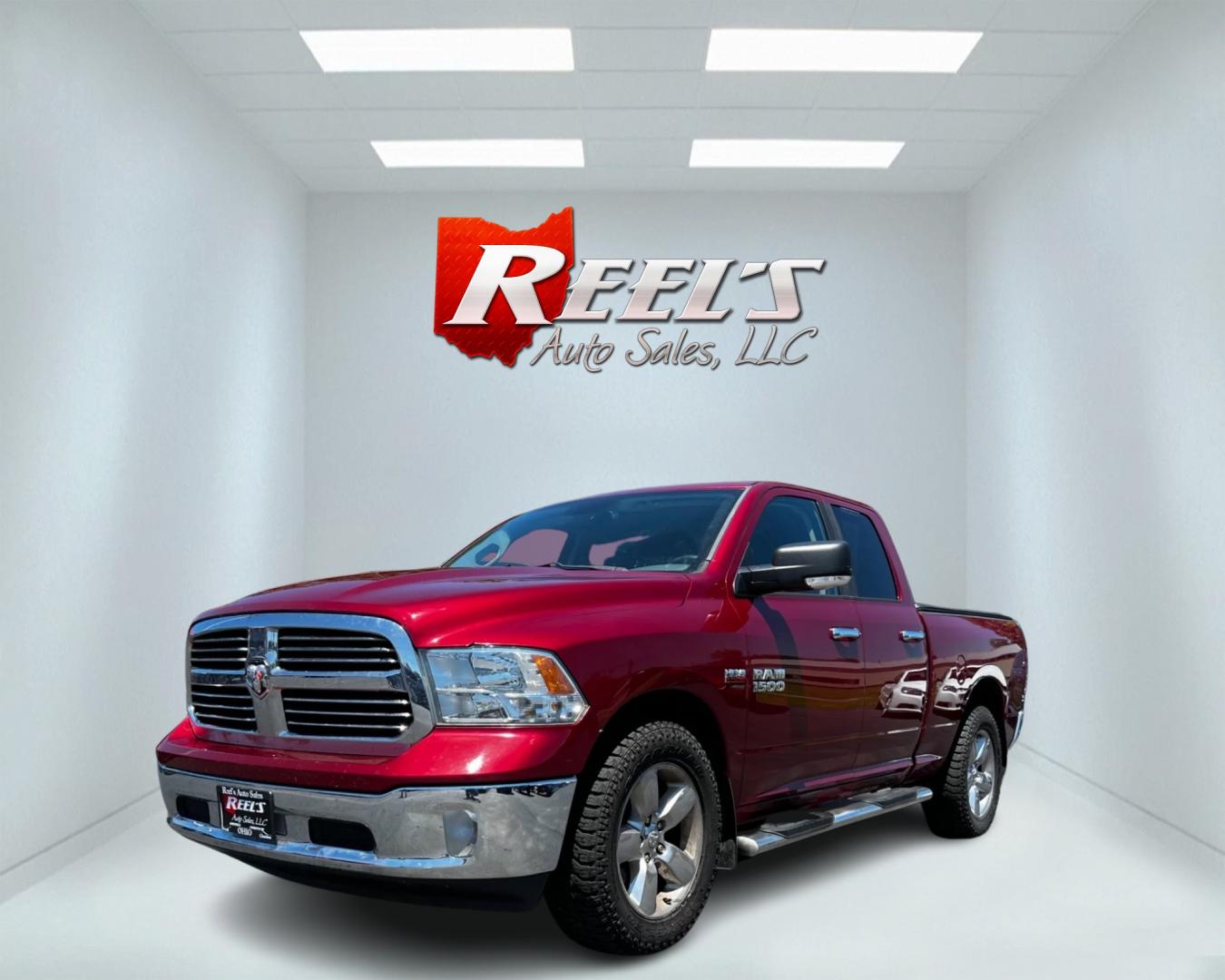 2014 Red /Gray RAM 1500 Big Horn Quad Cab 4WD (1C6RR7GT4ES) with an 5.7L V8 OHV 16V engine, 8-Speed Automatic transmission, located at 547 E. Main St., Orwell, OH, 44076, (440) 437-5893, 41.535435, -80.847855 - Photo#0