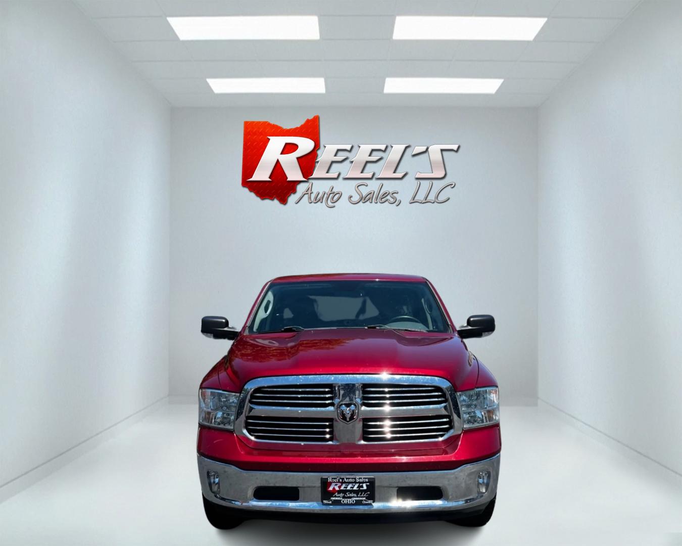 2014 Red /Gray RAM 1500 Big Horn Quad Cab 4WD (1C6RR7GT4ES) with an 5.7L V8 OHV 16V engine, 8-Speed Automatic transmission, located at 547 E. Main St., Orwell, OH, 44076, (440) 437-5893, 41.535435, -80.847855 - This 2014 Ram 1500 Big Horn Quad Cab is a versatile and powerful pickup truck. It features a robust 5.7L HEMI V8 engine producing 395 HP and 410 lb-ft of torque, paired with an efficient 8-speed automatic transmission. The 4WD system, 3.21 gearing, and limited-slip rear differential provide excellen - Photo#1