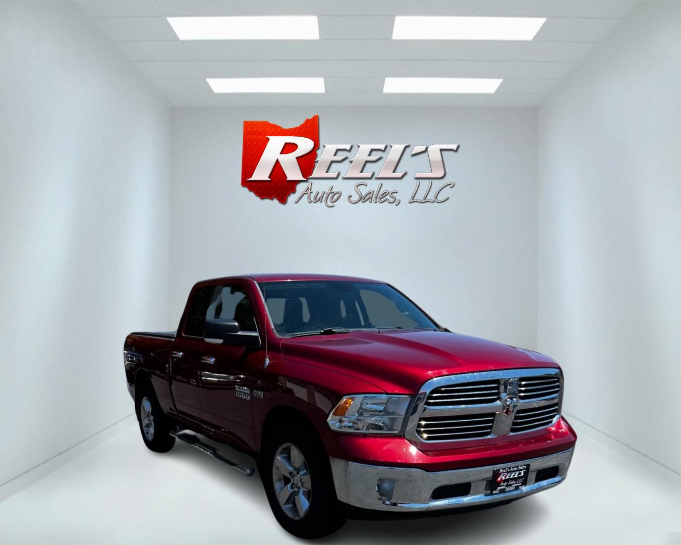 2014 Red /Gray RAM 1500 Big Horn Quad Cab 4WD (1C6RR7GT4ES) with an 5.7L V8 OHV 16V engine, 8-Speed Automatic transmission, located at 547 E. Main St., Orwell, OH, 44076, (440) 437-5893, 41.535435, -80.847855 - Photo#2