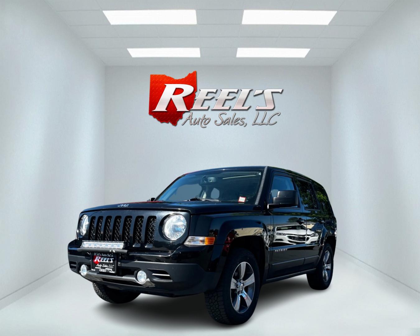 2017 Black /Black Jeep Patriot High Altitude 4WD (1C4NJRFB3HD) with an 2.4L I4 DOHC 16V engine, 6-Speed Automatic transmission, located at 547 E. Main St., Orwell, OH, 44076, (440) 437-5893, 41.535435, -80.847855 - This 2017 Jeep Patriot High Altitude is a well-equipped compact SUV that combines comfort, technology, and off-road capability. It features a 2.4L Multi Air engine paired with a 6-speed automatic transmission, offering a balance of performance and efficiency. The interior boasts leather upholstery, - Photo#0