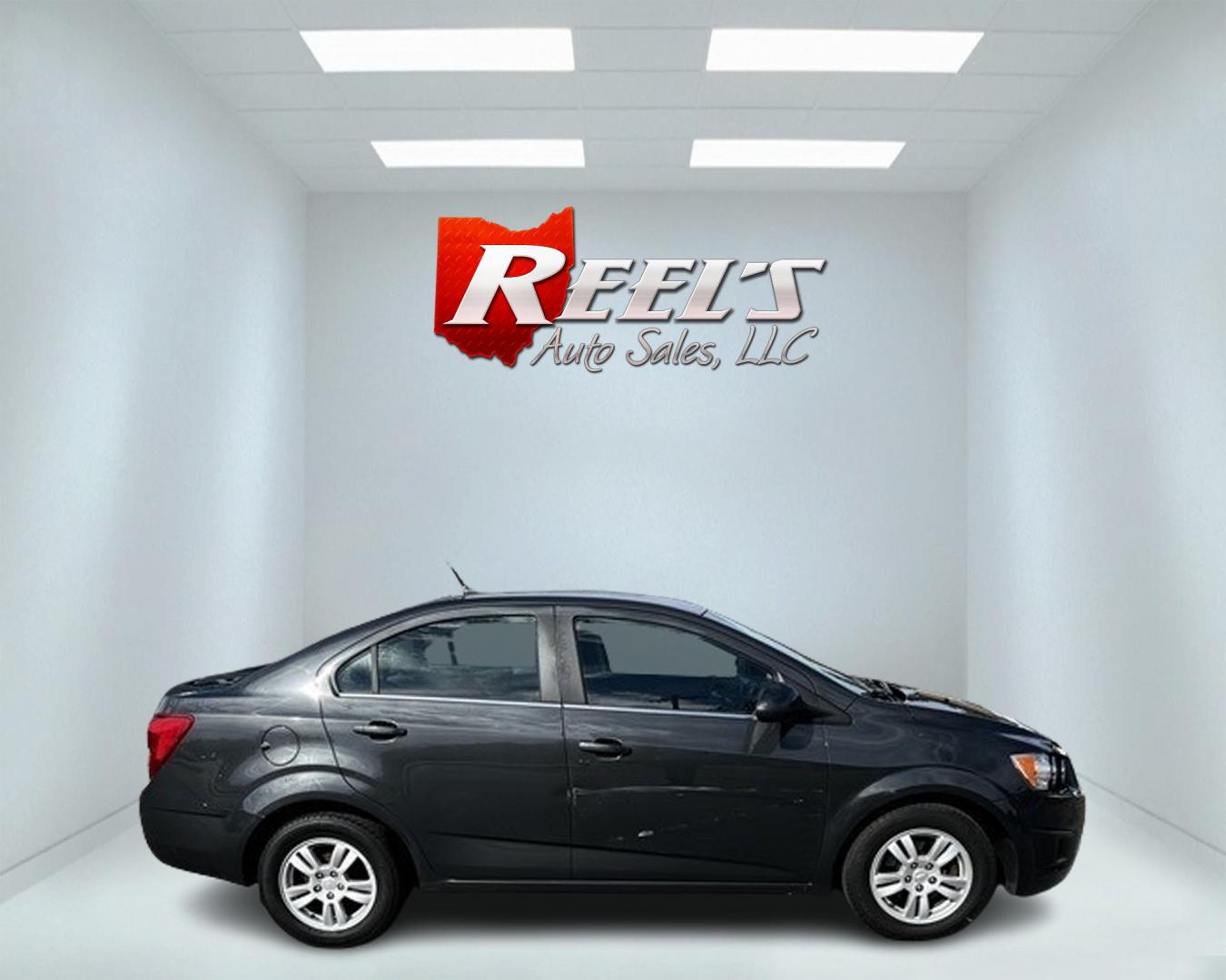 2014 Gray /Black Chevrolet Sonic LT Auto Sedan (1G1JC5SH6E4) with an 1.8L I4 DOHC 16V engine, 6-Speed Automatic transmission, located at 547 E. Main St., Orwell, OH, 44076, (440) 437-5893, 41.535435, -80.847855 - Photo#3