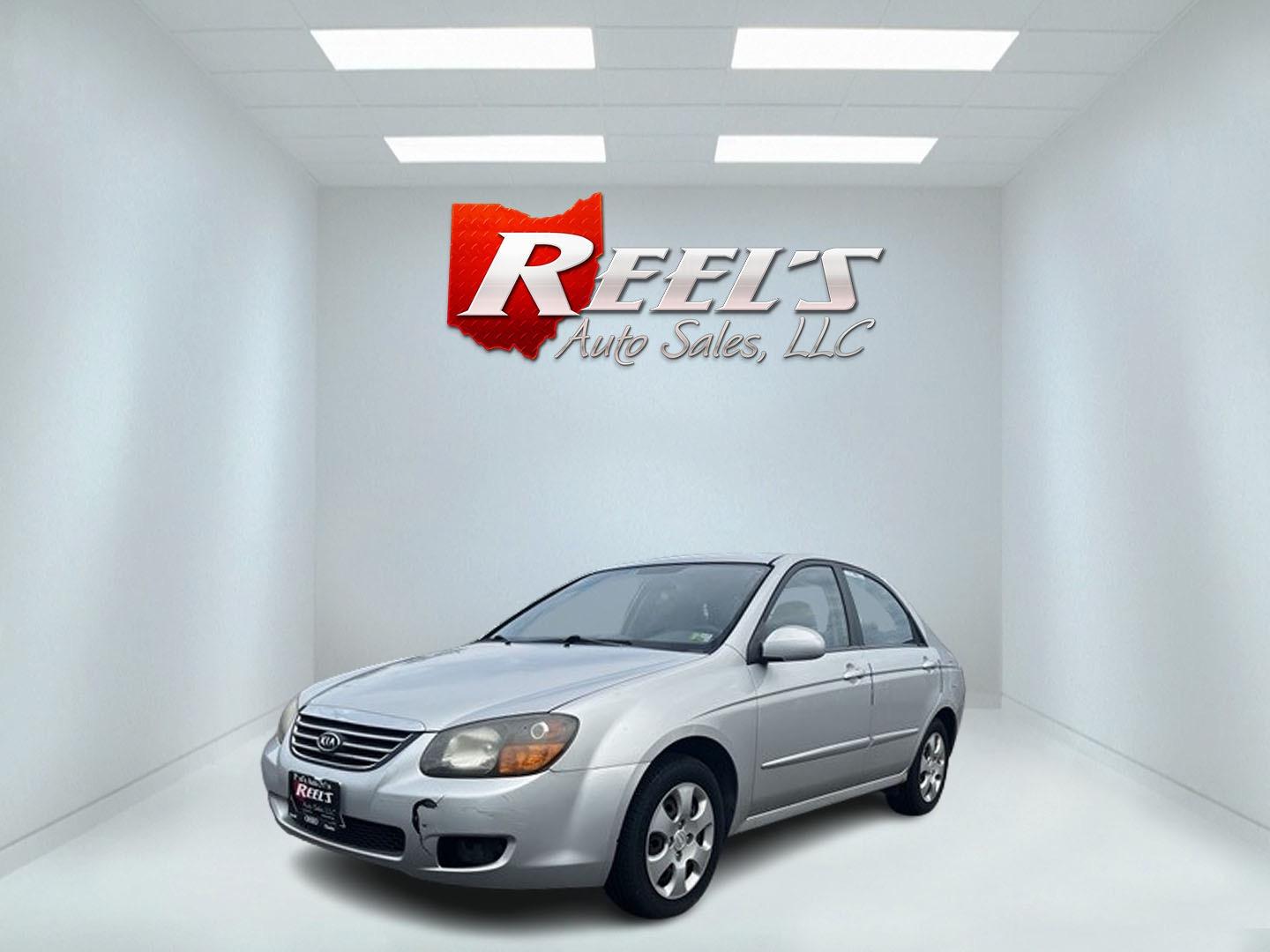 2009 Silver /Gray Kia Spectra EX (KNAFE222995) with an 2.0L I4 DOHC 16V engine, 4 Speed Auto transmission, located at 11115 Chardon Rd. , Chardon, OH, 44024, (440) 214-9705, 41.580246, -81.241943 - Photo#0