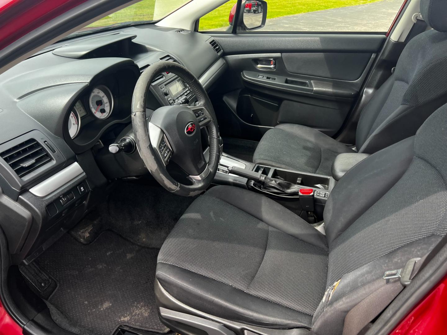 2014 Red /Black Subaru Impreza Premium Plus 5-Door+S/R (JF1GPAD6XE8) with an 2.0L H4 DOHC 16V engine, Automatic transmission, located at 547 E. Main St., Orwell, OH, 44076, (440) 437-5893, 41.535435, -80.847855 - This 2014 Subaru Impreza Premium Plus Wagon is a versatile and efficient compact car that offers a blend of practicality and comfort. It features a 2.0-liter Boxer engine paired with a Continuously Variable Transmission (CVT), delivering smooth performance and excellent fuel economy with up to 36 MP - Photo#15