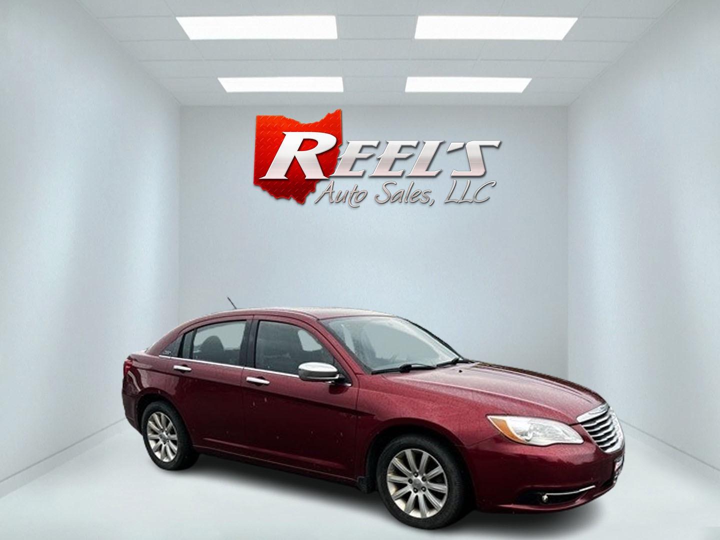 2014 Red /Black Chrysler 200 Limited (1C3CCBCG8EN) with an 3.6L V6 DOHC 24V FFV engine, 6-Speed Automatic transmission, located at 547 E. Main St., Orwell, OH, 44076, (440) 437-5893, 41.535435, -80.847855 - This 2014 Chrysler 200 Limited is a well-equipped mid-size sedan offering a blend of performance and luxury features. It's powered by a robust 3.6-liter Pentastar V6 engine, producing 283 horsepower, paired with a 6-speed automatic transmission. This combination delivers impressive acceleration, wi - Photo#3