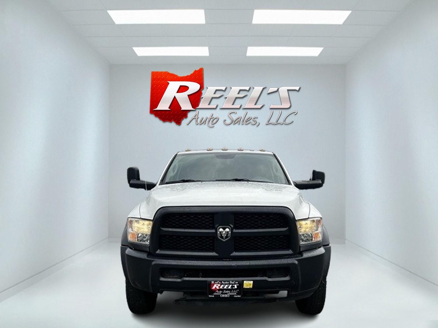 2017 White /Black RAM 5500 Regular Cab SWB 4WD DRW (3C7WRNAL3HG) with an 6.7L L6 OHV 24V TURBO DIESEL engine, 6-Speed Automatic transmission, located at 11115 Chardon Rd. , Chardon, OH, 44024, (440) 214-9705, 41.580246, -81.241943 - Photo#1