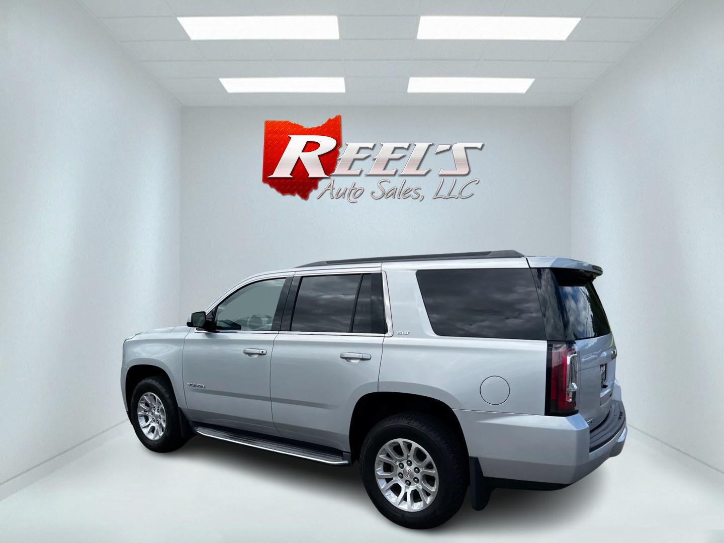 2015 Silver /Black GMC Yukon SLT 4WD (1GKS2BKC3FR) with an 5.3L V8 OHV 16V FFV engine, 6-Speed Automatic transmission, located at 547 E. Main St., Orwell, OH, 44076, (440) 437-5893, 41.535435, -80.847855 - Photo#7