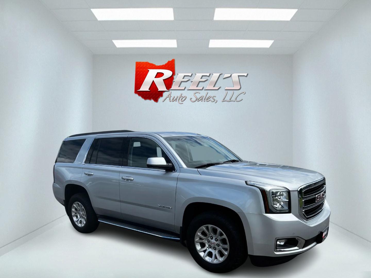 2015 Silver /Black GMC Yukon SLT 4WD (1GKS2BKC3FR) with an 5.3L V8 OHV 16V FFV engine, 6-Speed Automatic transmission, located at 547 E. Main St., Orwell, OH, 44076, (440) 437-5893, 41.535435, -80.847855 - Photo#2