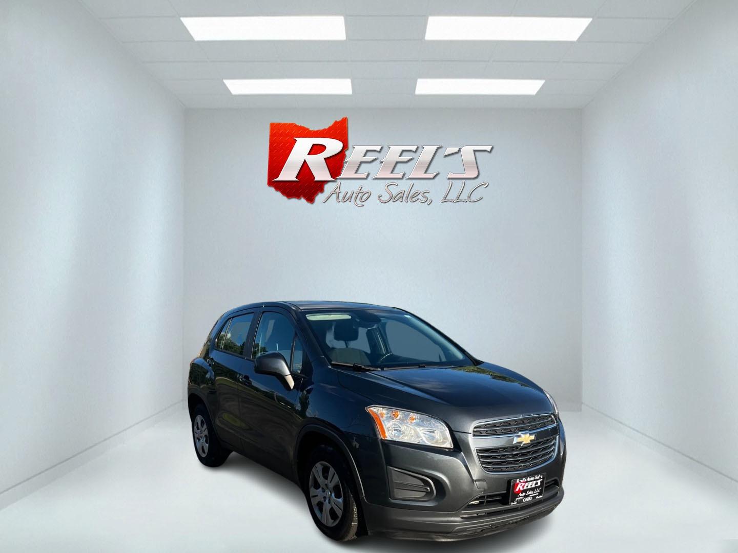 2016 Gray /Black Chevrolet Trax LS FWD (3GNCJKSB3GL) with an 1.4L I4 DOHC 16V TURBO engine, 6-Speed Automatic transmission, located at 547 E. Main St., Orwell, OH, 44076, (440) 437-5893, 41.535435, -80.847855 - This 2016 Chevrolet Trax LS FWD is a compact SUV that offers a blend of efficiency and safety features. It's powered by a 1.4-liter turbocharged I4 EcoTec engine paired with a 6-speed automatic transmission, delivering a fuel-efficient performance of 26 MPG in the city and 34 MPG on the highway. Saf - Photo#2