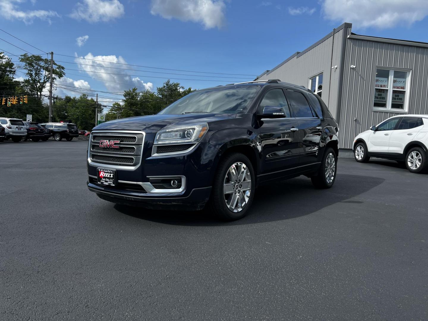 2017 Blue /Black GMC Acadia SLT-2 AWD (1GKKVSKD4HJ) with an 3.6L V6 DOHC 24V engine, 6-Speed Automatic transmission, located at 547 E. Main St., Orwell, OH, 44076, (440) 437-5893, 41.535435, -80.847855 - Photo#0