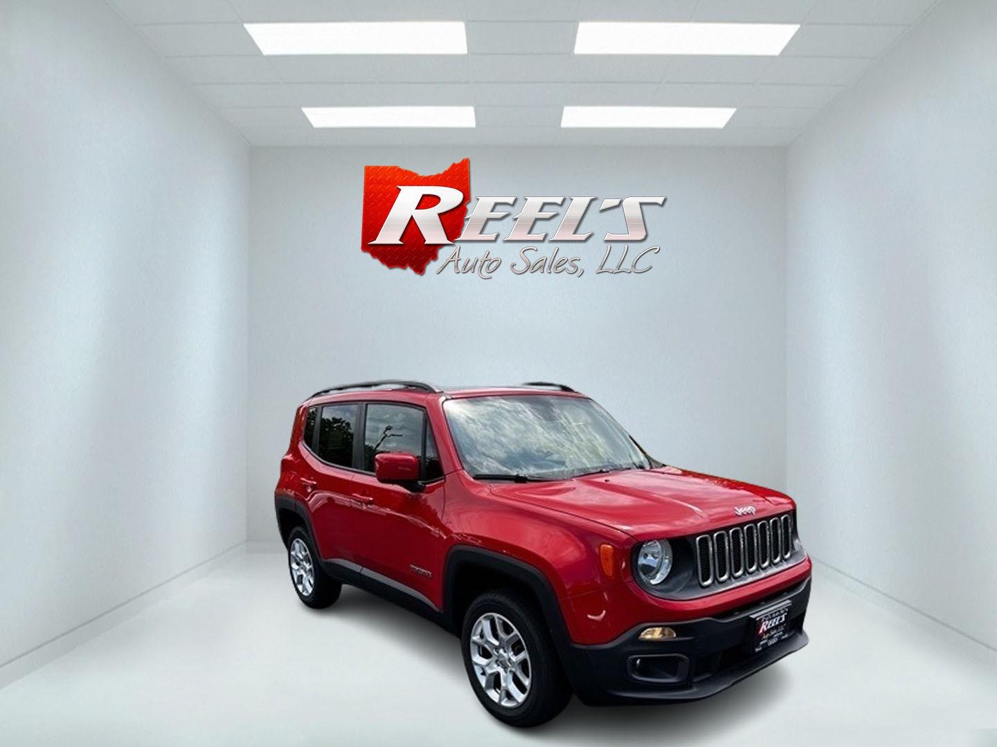 2017 Red /Black Jeep Renegade Latitude 4WD (ZACCJBBB8HP) with an 2.4L I4 DOHC 16V engine, 9-Speed Automatic transmission, located at 11115 Chardon Rd. , Chardon, OH, 44024, (440) 214-9705, 41.580246, -81.241943 - Photo#2