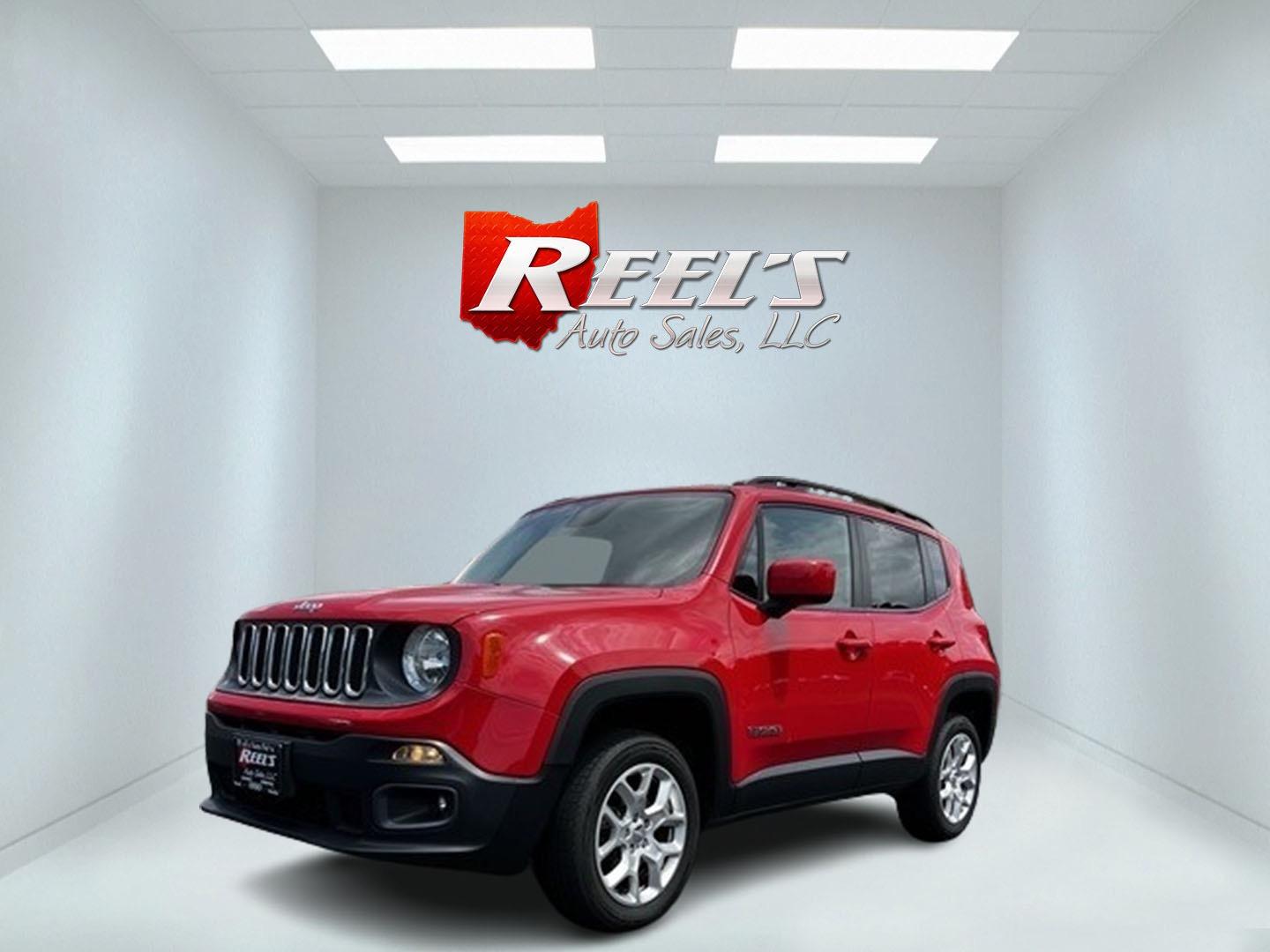 2017 Red /Black Jeep Renegade Latitude 4WD (ZACCJBBB8HP) with an 2.4L I4 DOHC 16V engine, 9-Speed Automatic transmission, located at 11115 Chardon Rd. , Chardon, OH, 44024, (440) 214-9705, 41.580246, -81.241943 - Photo#0