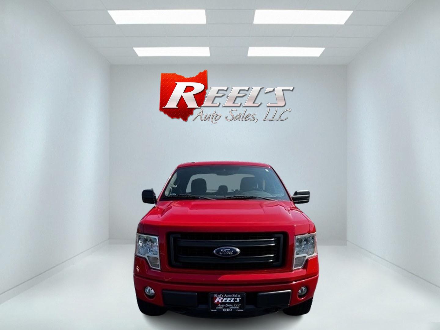 2014 Red /Gray Ford F-150 STX SuperCab 6.5-ft. Bed 4WD (1FTFX1EF7EF) with an 5.0L V8 engine, 6-Speed Automatic transmission, located at 547 E. Main St., Orwell, OH, 44076, (440) 437-5893, 41.535435, -80.847855 - Photo#1